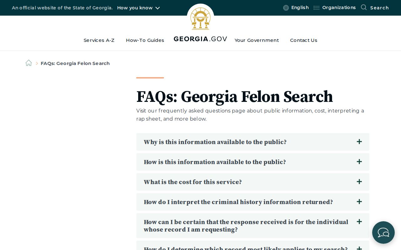 Burke County criminal history Georgia Felon Search scope