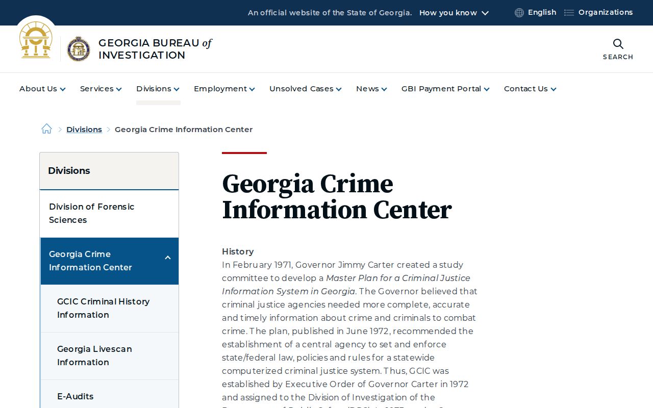 Burke County criminal history GCIC repository overview