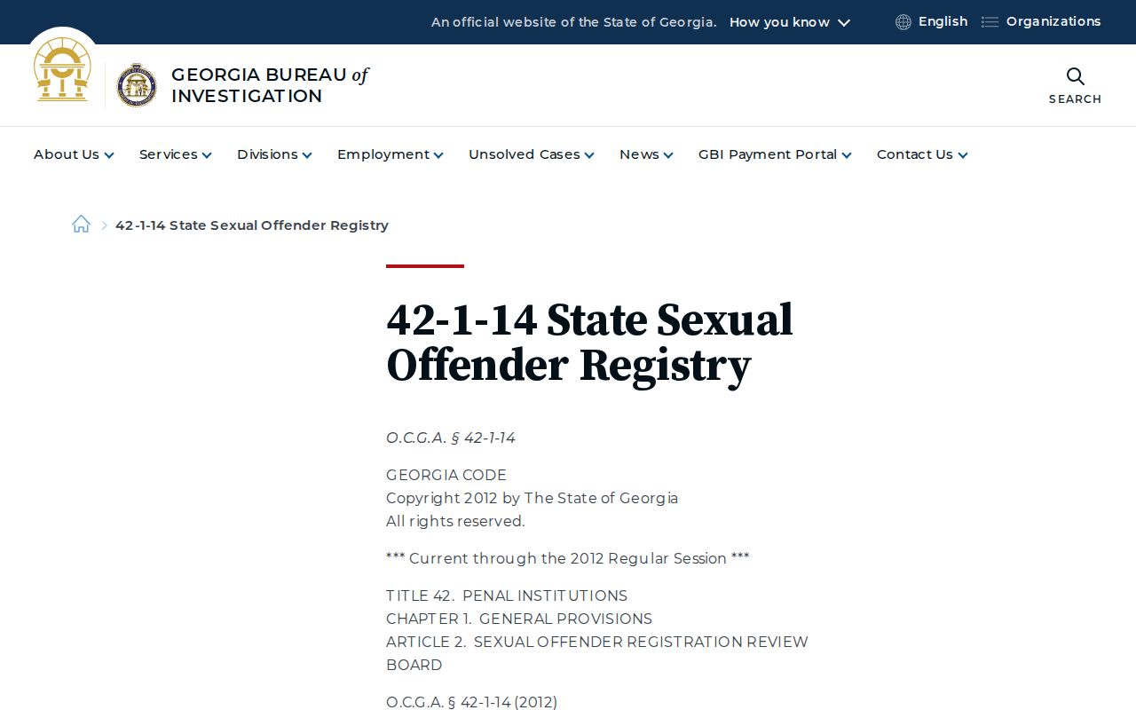 Burke County sex offender lookup and Georgia risk classifications