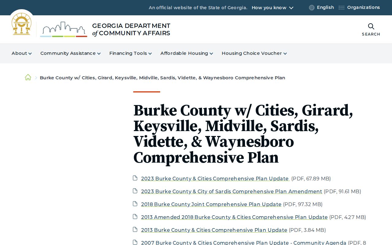 Midville official planning source for local record context